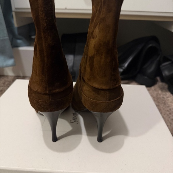 YSL brown booties Fall 2025 - Picture 3 of 6